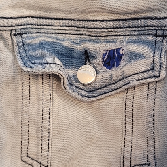 Rockstar Originals Distressed Denim Jacket Mens Size Small - Picture 6 of 6